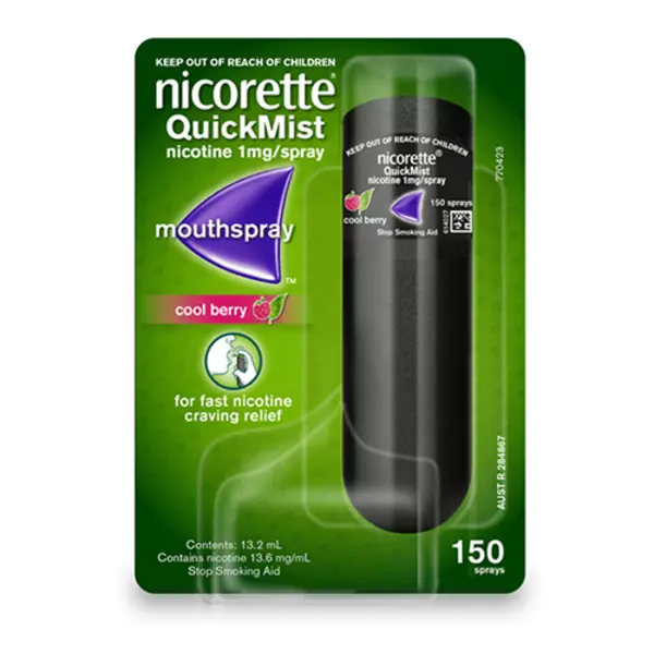 Nicorette Berrymint 1 mg/adag szájnyálka oldatos spray 1x