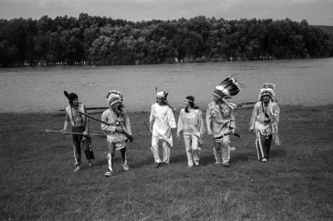 Fotó: Fortepan / Bojár Sándor: A kisoroszi indiánok, 1966